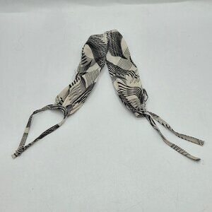 Black & White Abstract Pattern Doll Pants With Adjustable Tie Closures